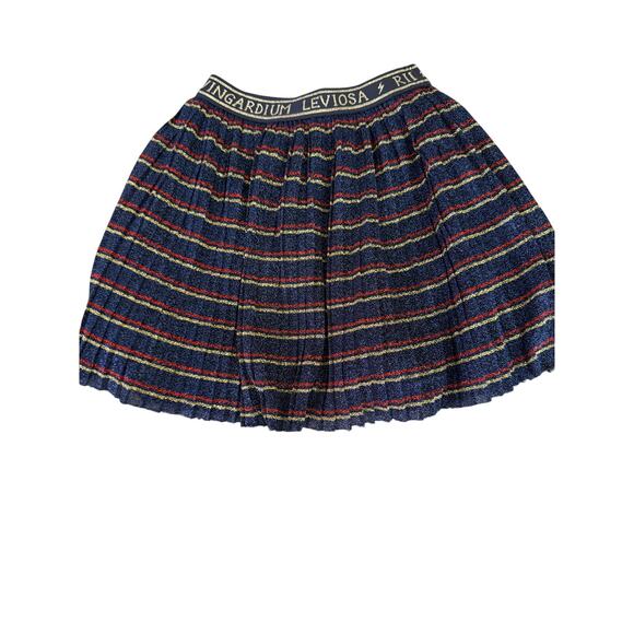 Mini Boden blue harry potter stripe skirt size 7/8 - Picture 1 of 3